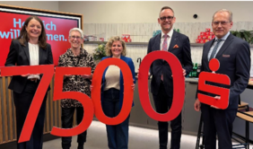 7500 Euro an den FFGO Weihnachtsspendenaktion Stiftergemeinschaft